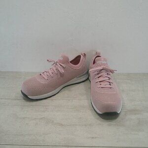 Skechers Work Pink Silver Feminine Bulklin Balran Comp Toe Slip Resistant 9.5 W